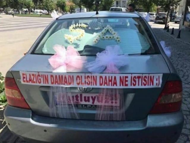Bir Düğünü Unutulmaz Yapan Birbirinden İlginç Yaratıcı Ve Komik Gelin Arabası Yazıları