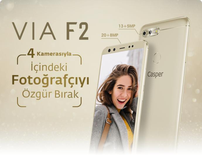 4 Kameralı İlk Yerli Telefon Casper F2'nin Özellikleri Neler?