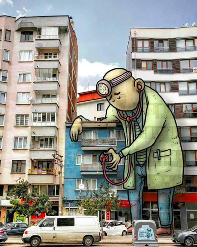 Eskişehir Sokaklarını Lilliputlular Basmış, Birbirinden Güzel İllüstrasyonlar Ortaya Çıkmış!