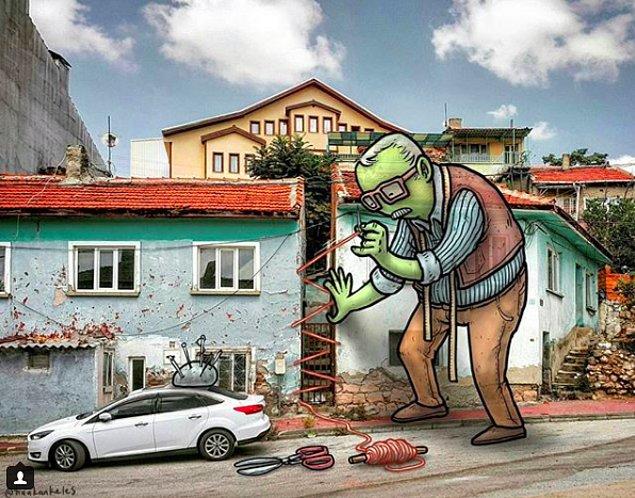 Eskişehir Sokaklarını Lilliputlular Basmış, Birbirinden Güzel İllüstrasyonlar Ortaya Çıkmış!