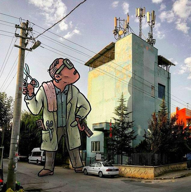 Eskişehir Sokaklarını Lilliputlular Basmış, Birbirinden Güzel İllüstrasyonlar Ortaya Çıkmış!