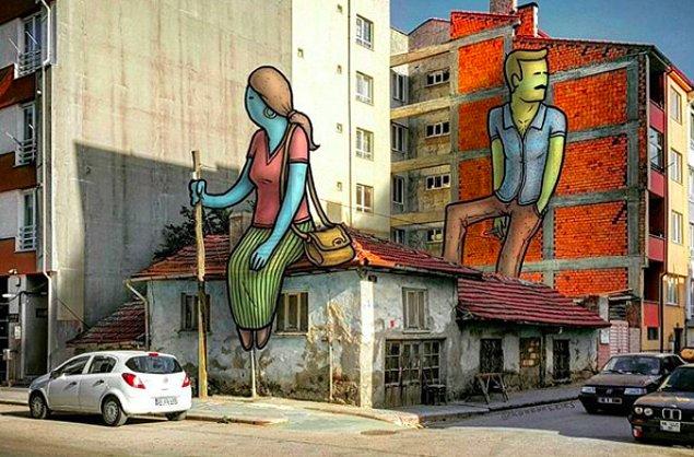Eskişehir Sokaklarını Lilliputlular Basmış, Birbirinden Güzel İllüstrasyonlar Ortaya Çıkmış!