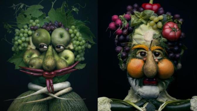 Meyve ve Sebzelerden Bol Vitaminli Sanat Eserleri Üreten Bir Sanatçı: Anna Tokarska!