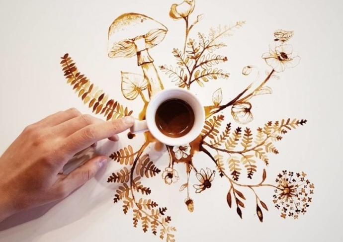 Kahveden Sanat Yaradan Bir Adam: Giulia Bernardelli!