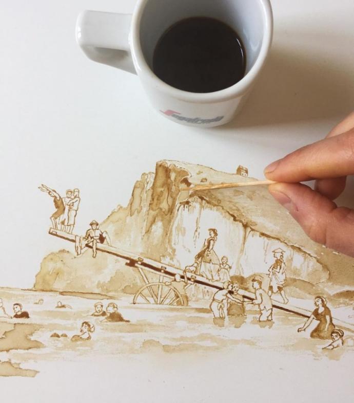 Kahveden Sanat Yaradan Bir Adam: Giulia Bernardelli!