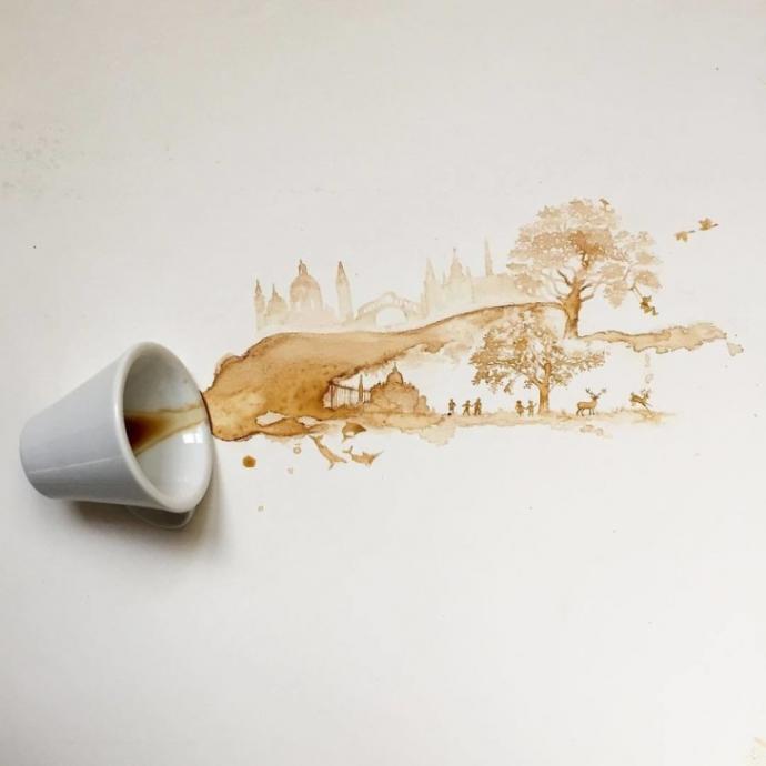 Kahveden Sanat Yaradan Bir Adam: Giulia Bernardelli!