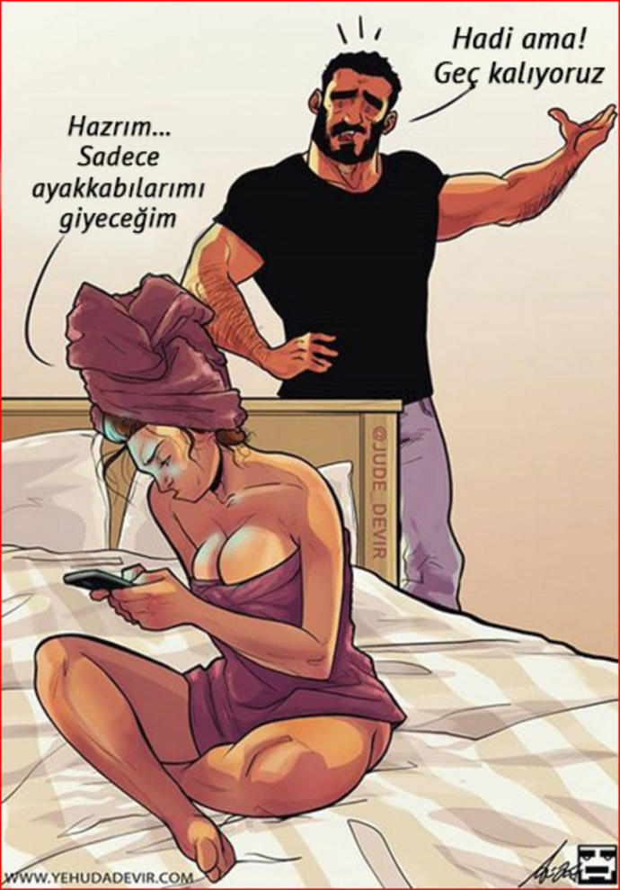 Bir Erkeğin Gözünden Evliliği En Güzel Anlatan Aşk İllüstrasyonları