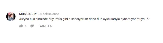 Aleyna Tilki'nin Yalnız Çiçek İsimli Yeni Şarkısının Altına Gelen İlginç Yorumlar!