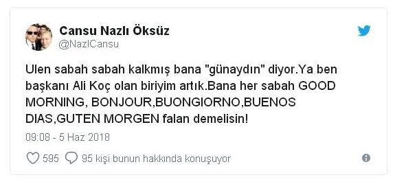 Fenerbahçe Taraftarlarının Yeni Başkanları Ali Koç'a Sevgilerini Gösterdiği Komik Tweetleri
