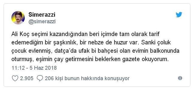 Fenerbahçe Taraftarlarının Yeni Başkanları Ali Koç'a Sevgilerini Gösterdiği Komik Tweetleri
