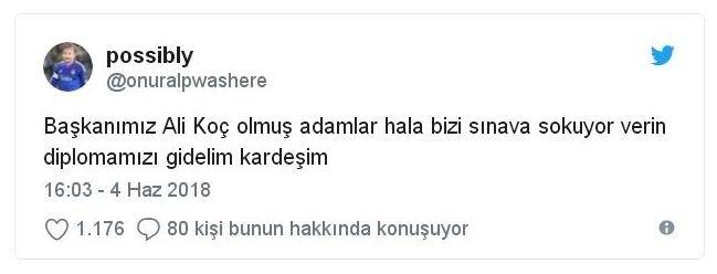 Fenerbahçe Taraftarlarının Yeni Başkanları Ali Koç'a Sevgilerini Gösterdiği Komik Tweetleri