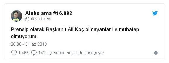 Fenerbahçe Taraftarlarının Yeni Başkanları Ali Koç'a Sevgilerini Gösterdiği Komik Tweetleri