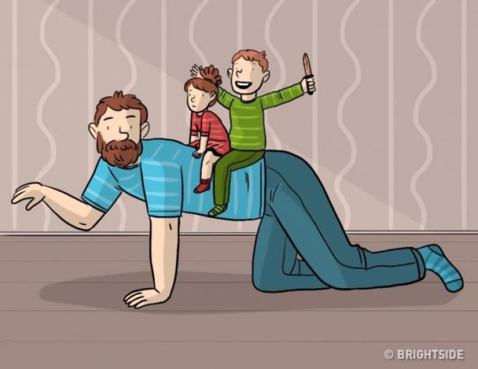 Baba Olmanın Zorluklarını Anlatan Birbirinden Komik Çizimler
