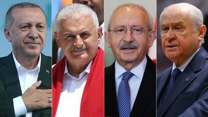 Cumhurbaşkanı Erdoğan oyunu İstanbul'da, Başbakan Yıldırım İzmir'de, CHP Genel Başkanı Kılıçdaroğlu ve MHP Genel Başkanı Bahçeli Ankara'da kullanacak.