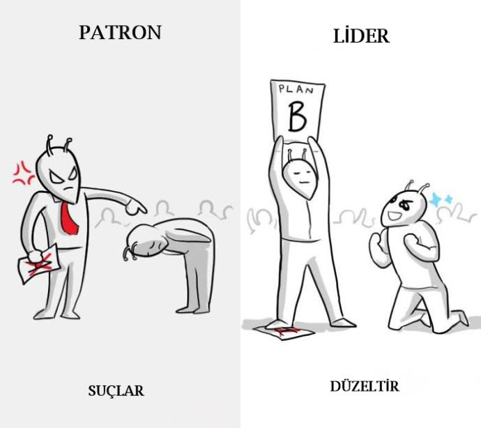 Patron ile Lider Arasındaki Farkı En İyi Şekilde Anlatan İllüstrasyonlar!