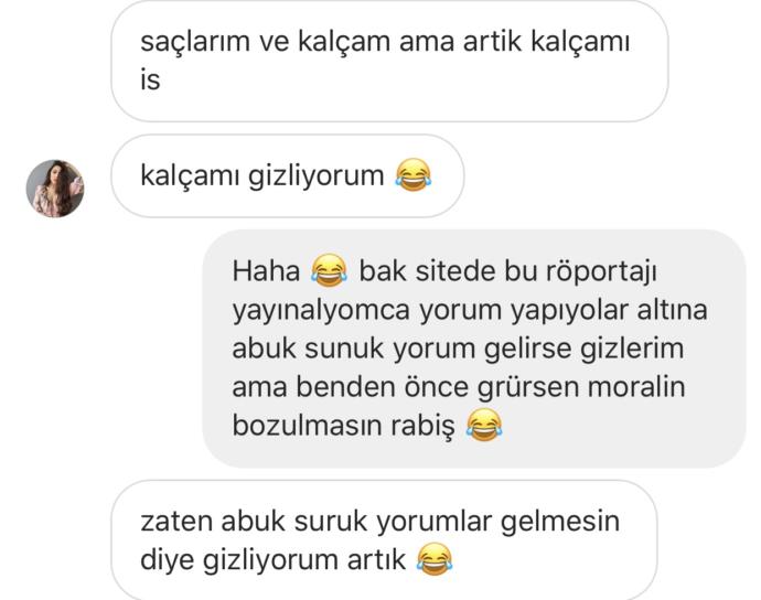 Bu soruyu sorduğumda aramızda geçen minik muhabbet.🙈