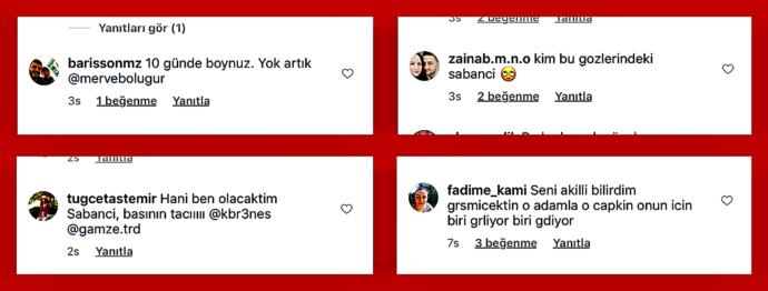 Sabancı’yı Aldattığına Pişman Ettiren Yurdum İnsanından Yaran Merve'ci Yorumlar!