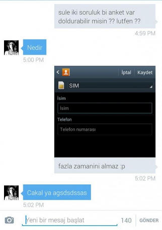 Muhabbeti site dışına bir şekilde taşıyın