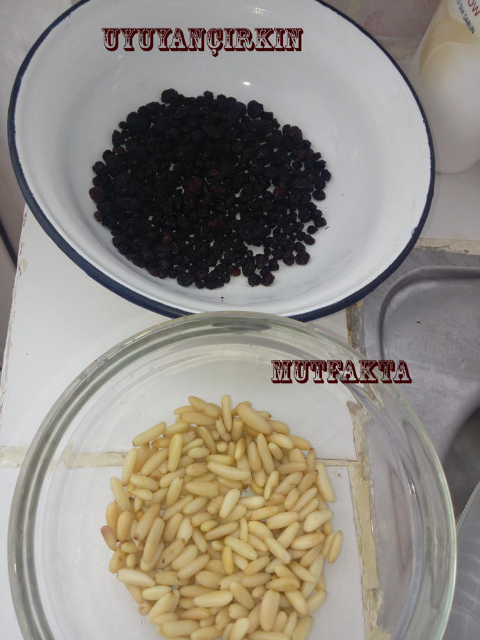 Dolmalık fıstık ve kuş üzümü