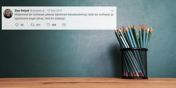 Kabinedeki Yeni Mili Eğitim Bakanından Çok Konuşulan O Tweetler!