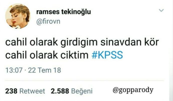 KPSS Sonrası Atılmış 7 İlginç Tweet