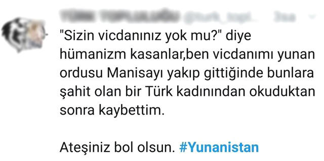 Acının Dini ve Etnik Kökeni Olmaz!