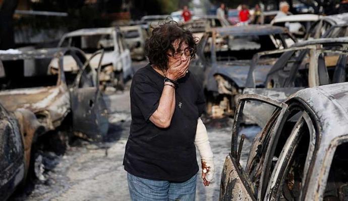Yunanistan'da Yaşanan Yangın Faciası Arkasından Ortaya Komplo Teorileri Atıldı