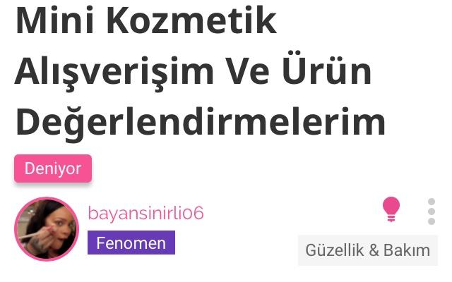 @bayansinirli06’nın bu bayıldığım alışverişine buradan ulaşabilirsiniz.