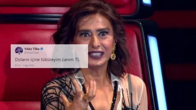 Yıldız Tilbe'den, Twitter'ı Sallayan Dolar Tweetleri