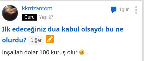 Eyy Dolar! Sen mi Büyüksün Yoksa KizlarSoruyor mu Büyük?