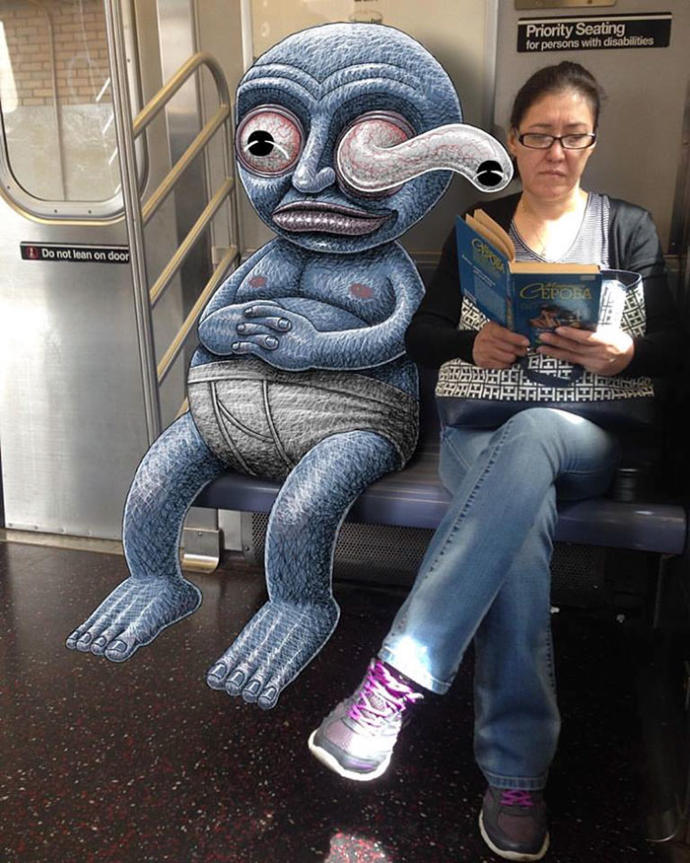 Metroda Canı Sıkılan Sanatçının Çizdiği Birbirinden Eğlenceli Çalışmalar!