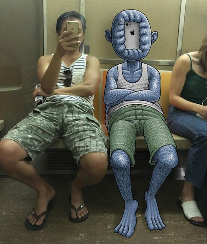 Metroda Canı Sıkılan Sanatçının Çizdiği Birbirinden Eğlenceli Çalışmalar!