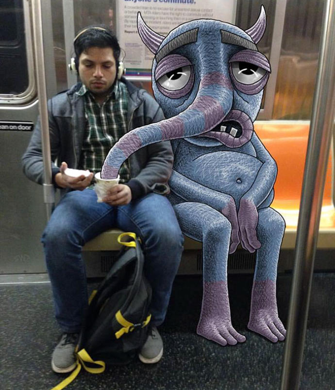 Metroda Canı Sıkılan Sanatçının Çizdiği Birbirinden Eğlenceli Çalışmalar!