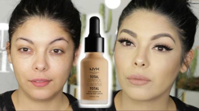 Aynı Marka Farklı Ürünler: NYX Total Control Drop Fondöten ve Stay Matte But Not Flat Fondöten!