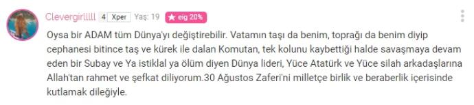 30 Ağustos Zafer Bayramı'nın Değerini Çok İyi Bilen KScanlar'dan En İyi Görüşler!