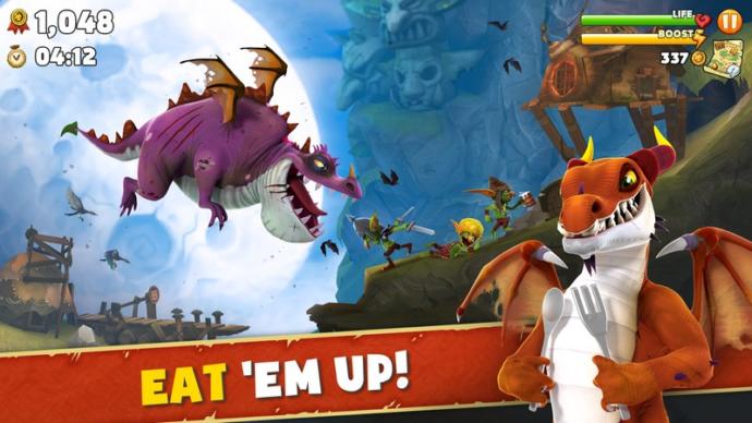 Mobil Oyunculara Konsol Grafiği Tadında Oyun: Hungry Dragon