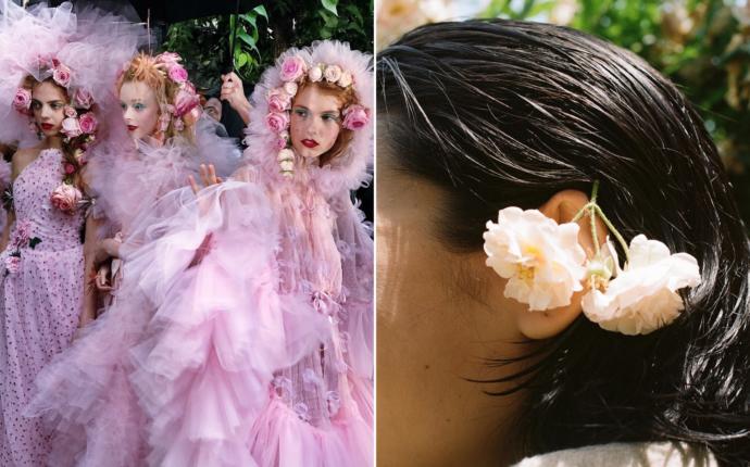New York Moda Haftası'nın En Güzel Stili: Çiçekli Saçlar!