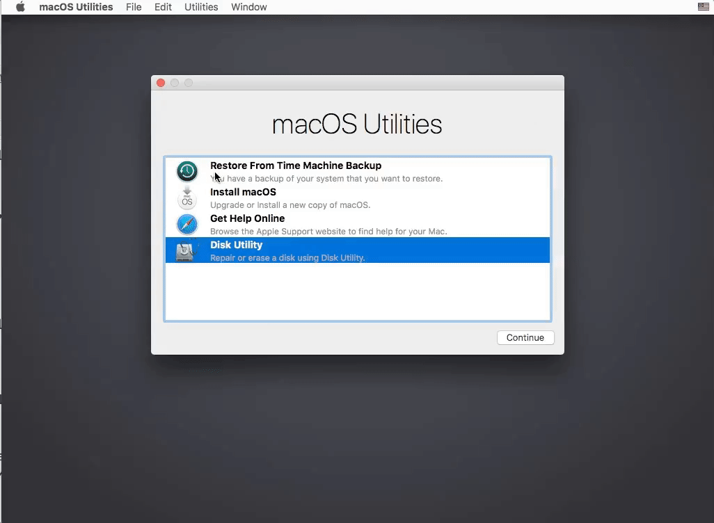 mac OS yüklemesi