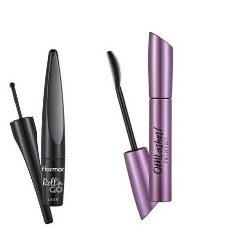 Flormar Rollon Go Eyeliner +Flormar Omlashes Effect Maskara