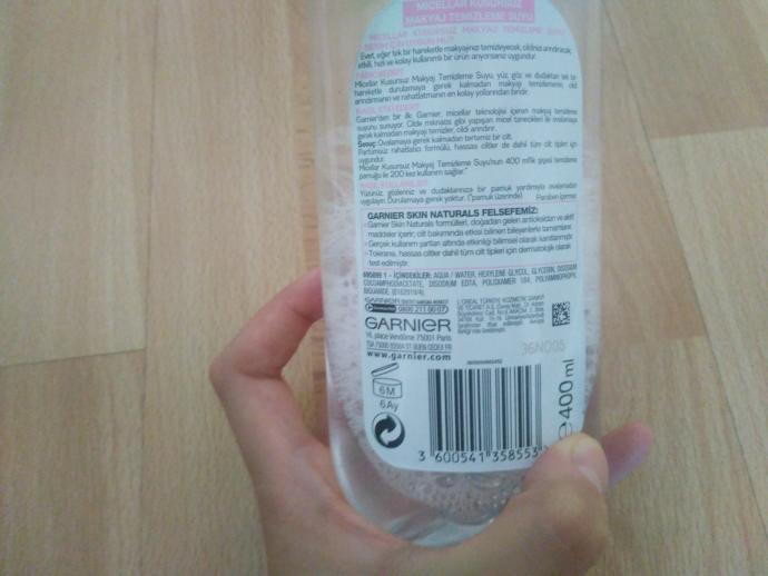 Çok Sevildi Sizler İçin Denendi! Garnier Micellar Makyaj Temizleme Suyu Deneyimim!