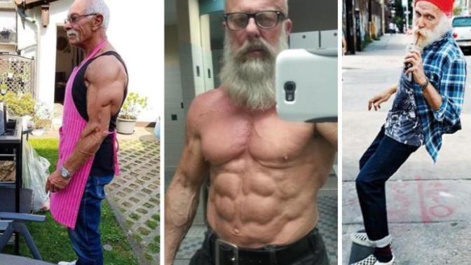 Yaş 70 İş Bitmemiş Dedirten Deli Dolu Tavırlarıyla Birbirinden Sportif 7 Dede