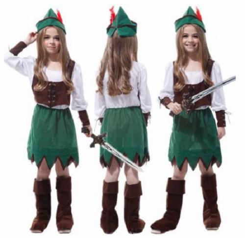Peter Pan Kız Çocuk Kostümü