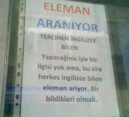 Eleman Arayan Yurdum İnsanlarından Efsane İlanlar Nelerdir?