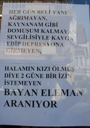Eleman Arayan Yurdum İnsanlarından Efsane İlanlar Nelerdir?