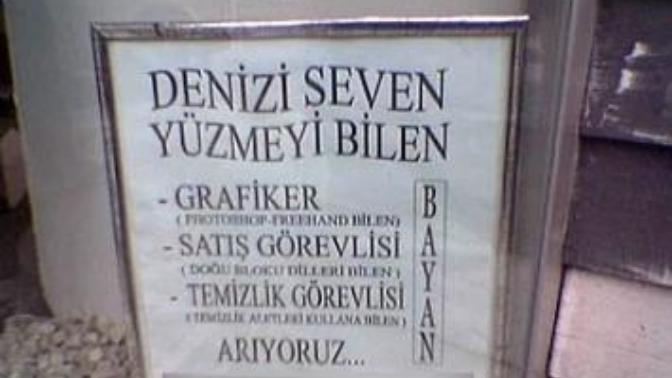 Eleman Arayan Yurdum İnsanlarından Efsane İlanlar Nelerdir?