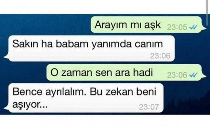 Kırıp Geçirecek WhatsApp Sevgili Diyalogları!