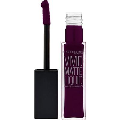 4. Maybelline New York Color Sensational Vivid Matte Liquid Ruj 45 Possessed Plum