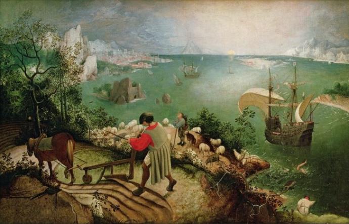 Pieter Breugel, İkarus’un Düşüşü / 1558