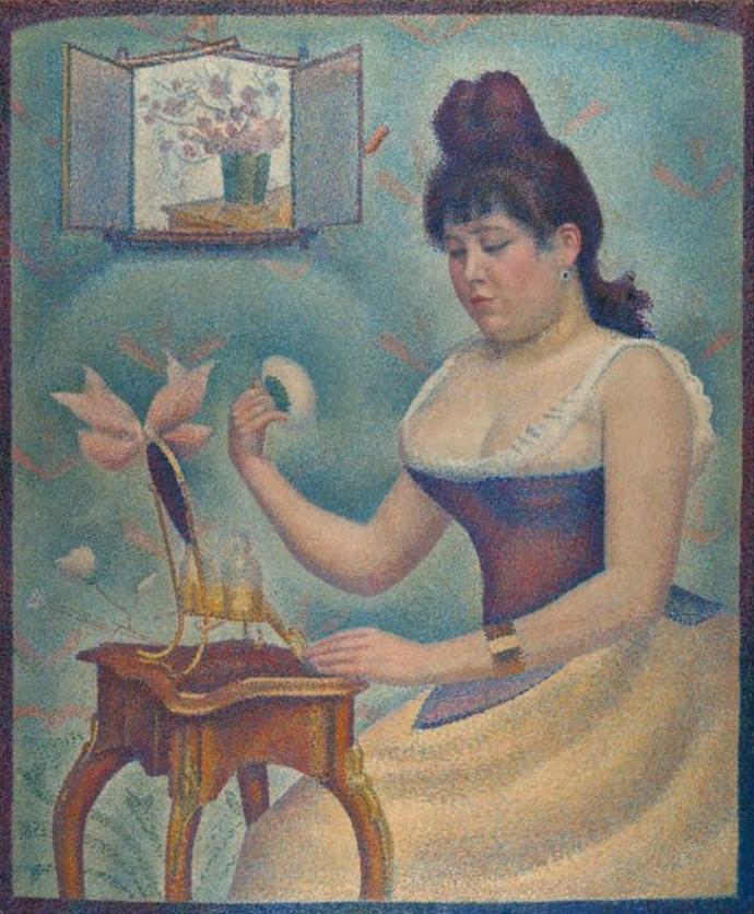 Georges Seurat, Kendini Pudralayan Genç Kadın / 1889 - 1890