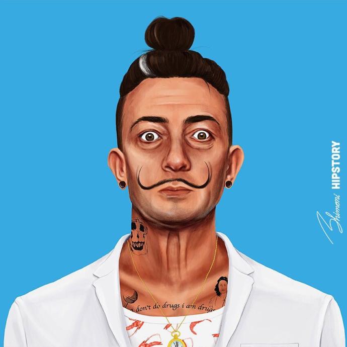 Tarihe Damgasını Vurmuş 7 İsmin Modern Dünyaya Adapte Edilmiş İllüstrasyon Portreleri!